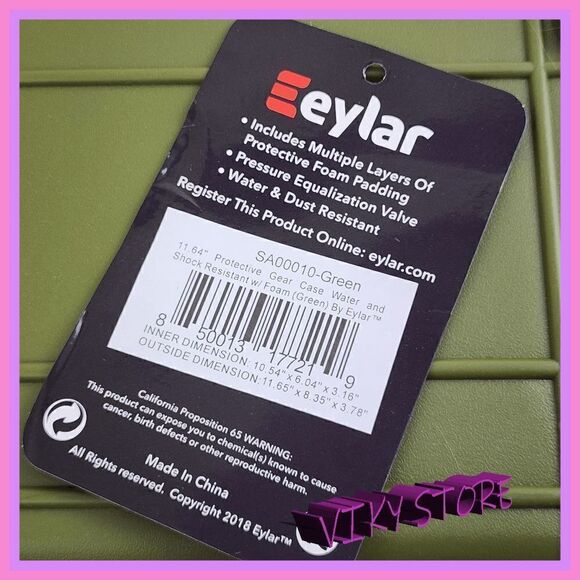 Eylar Protective Gear and Camera Hard Case Water & Shock Proof w/Foam TSA Approv - Picture 2 of 7